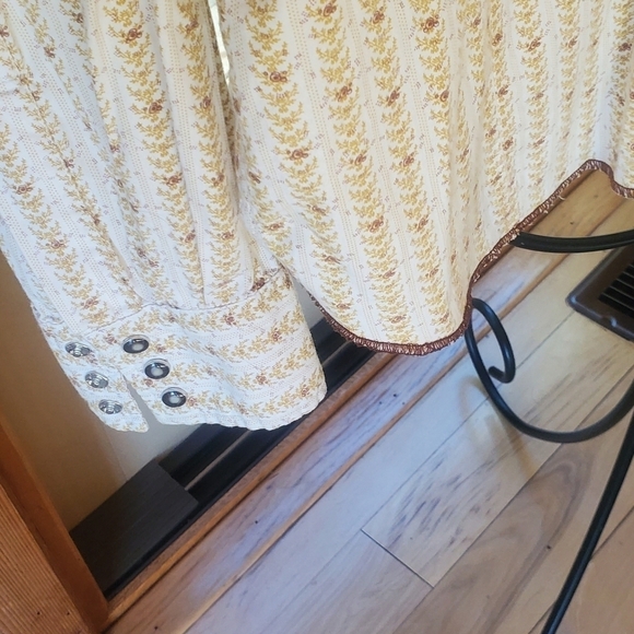 Rare Vintage Unisex Western Raw Edge Snap Down & Sleeve Sz. L Shirt - Picture 7 of 16